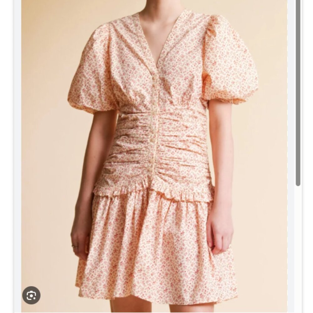 byTiMo Poplin Rouching Short Sleeve Dress NWT Size Medium Shopbop